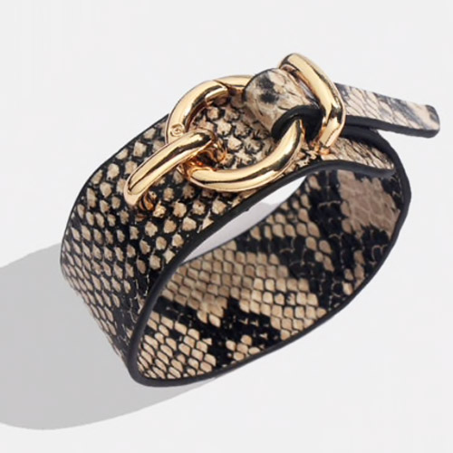 armband-slangprint-bruin-zwart-goudengesp-snakeprint-animailprint-bracelet-mixandmatch-movastyling