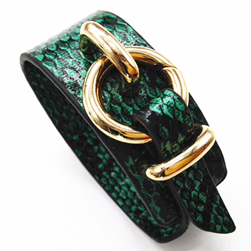 armband-slangprint-groen-zwart-goudengesp-snakeprint-green-animailprint-bracelet-mixandmatch-movastyling