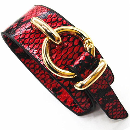 armband-slangprint-rood-zwart-goudengesp-snakeprint-red-animailprint-bracelet-mixandmatch-movastyling