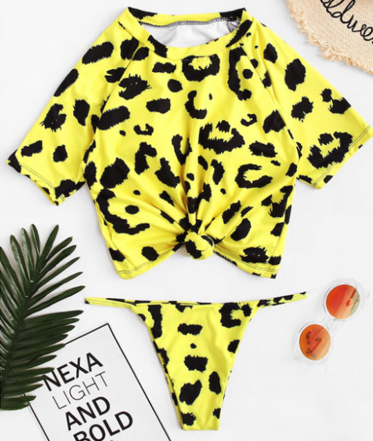 bikini-croptop-neon-yellow-leopardprint-neongeel-panterprint-swimwear-badmode-dierenprint-zomer-summer-2019-dames-surfstyle-sunglasses-straw-hat-movastyling