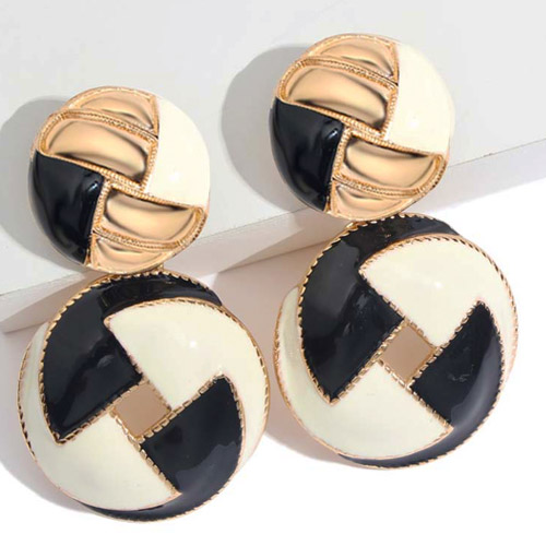 oorbellen-retro-vintage-multicolors-zwart-creme-goud-gold-earrings-set-movastyling