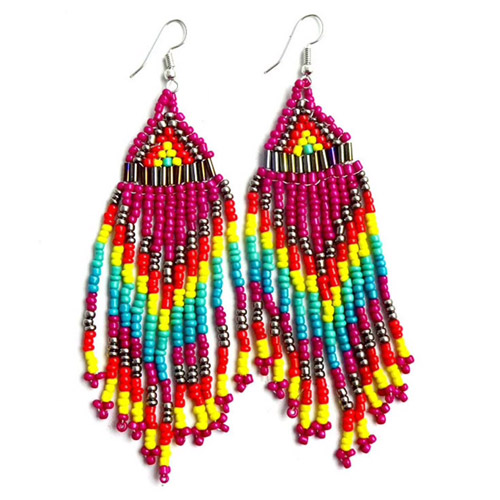 oorbellen-kralen-multicolor-fuchsia-geel-rood-blauw-zilver-summer-zomer-fashion-beadsearring-movastyling